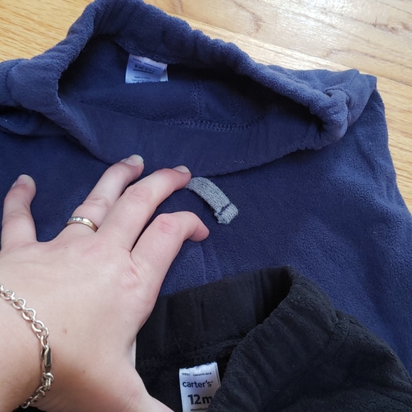 (4) Boy's Size 12Mo Fleece Pants - Picture 2 of 3